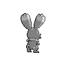 Bunnelby back shiny sprites