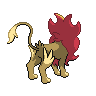 Pyroar back shiny sprites