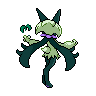 Meowscarada back shiny sprites