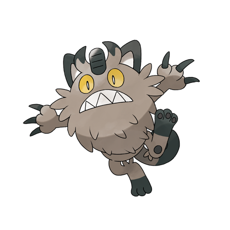 Galarian Meowth artwork