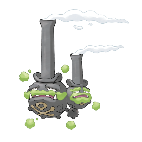 Galarian Weezing artwork