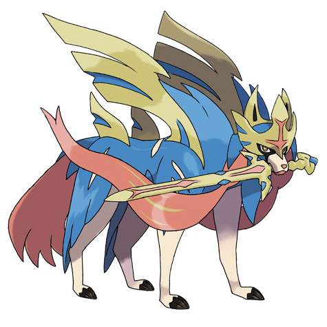 Crowned Zacian artwork