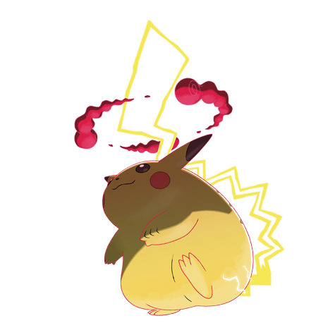Gigantamax Pikachu artwork