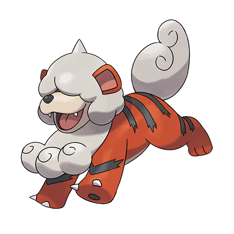 Hisuian Growlithe artwork