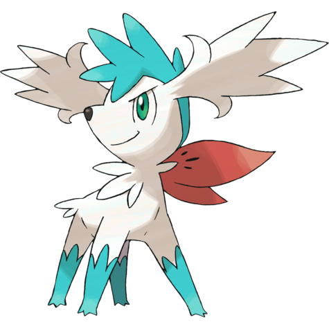 Sky Shaymin shiny artwork