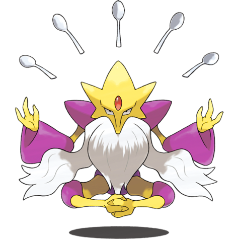 Mega Alakazam shiny artwork