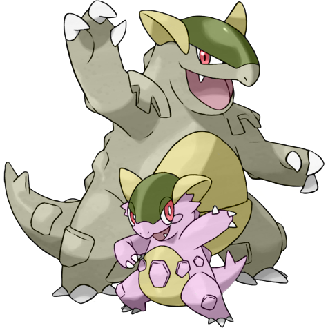 Mega Kangaskhan shiny artwork