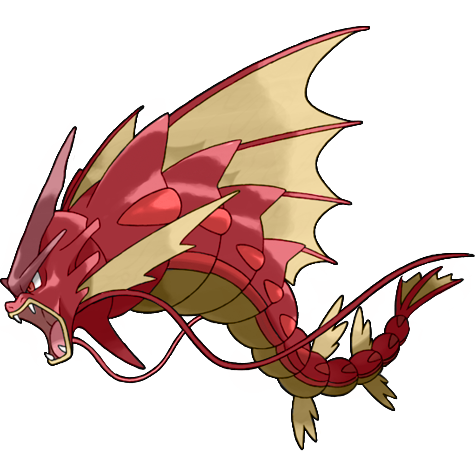 Mega Gyarados shiny artwork