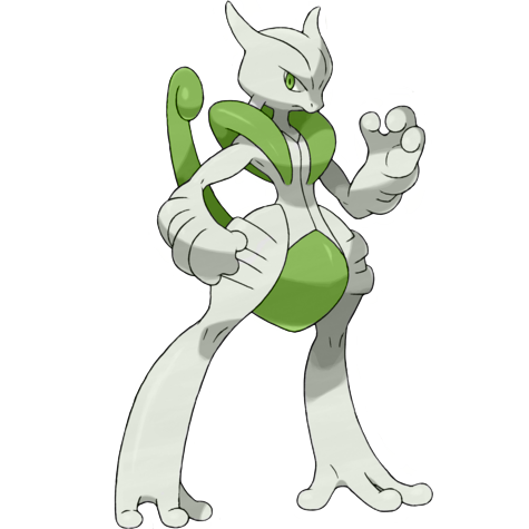 Mega Mewtwo X shiny artwork