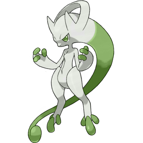 Mega Mewtwo Y shiny artwork