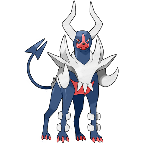 Mega Houndoom shiny artwork