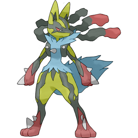 Mega Lucario shiny artwork