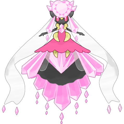 Mega Diancie shiny artwork