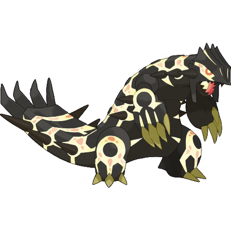 Primal Groudon shiny artwork