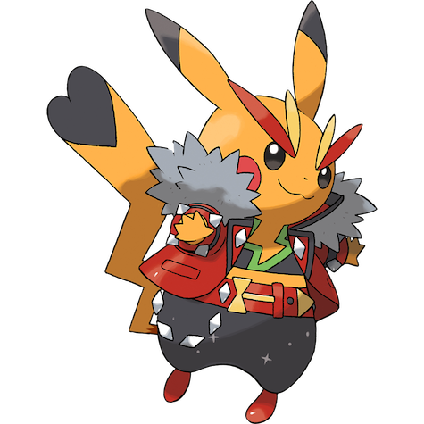 Pikachu Rock Star shiny artwork