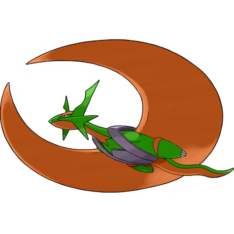 Mega Salamence shiny artwork