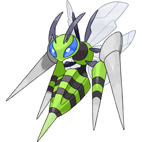 Mega Beedrill shiny artwork