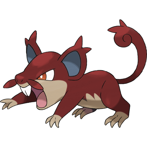 Alolan Rattata shiny artwork