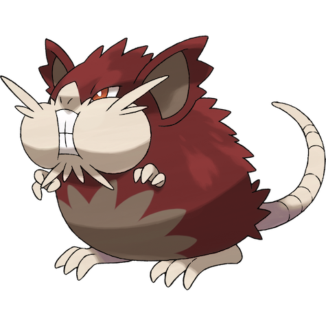 Alolan Raticate shiny artwork