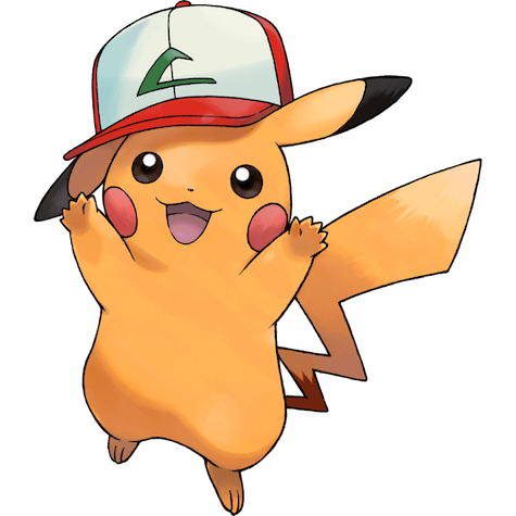 Original Cap Pikachu shiny artwork