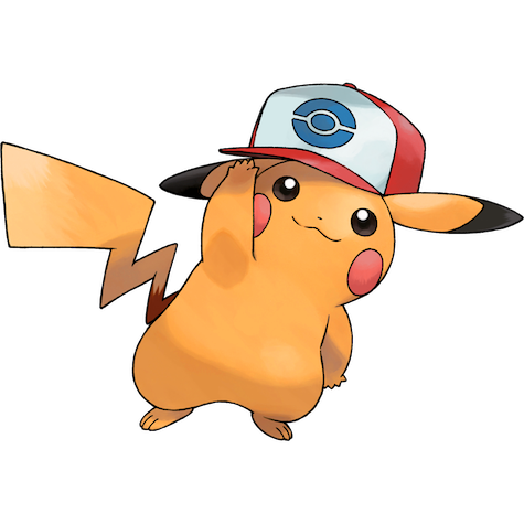 Unova Cap Pikachu shiny artwork