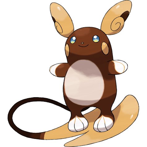 Alolan Raichu shiny artwork