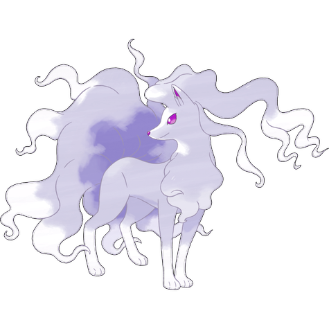 Alolan Ninetales shiny artwork