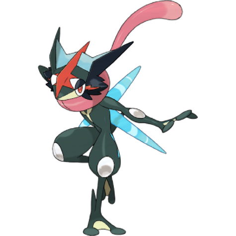 Ash’s Greninja shiny artwork
