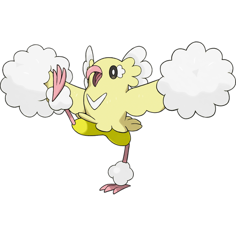 Pom-pom Oricorio shiny artwork