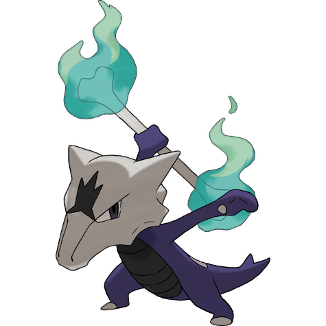 Totem Alolan Marowak shiny artwork