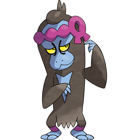Munkidori shiny artwork