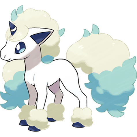 Galarian Ponyta shiny artwork