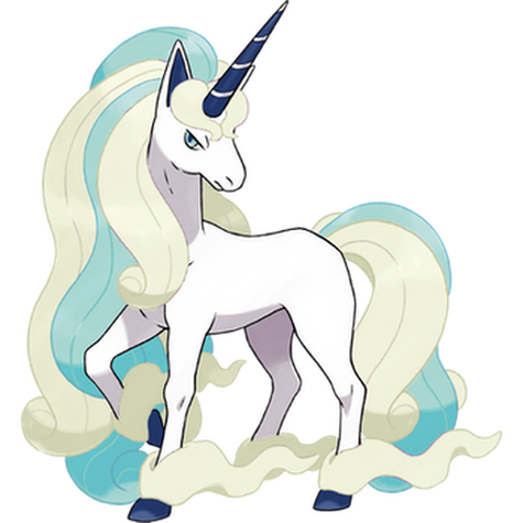 Galarian Rapidash shiny artwork