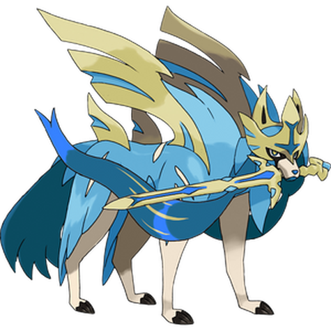 Crowned Zacian shiny artwork