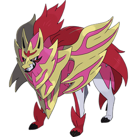 Crowned Zamazenta shiny artwork