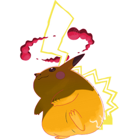 Gigantamax Pikachu shiny artwork