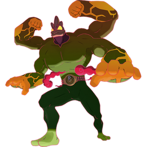 Gigantamax Machamp shiny artwork