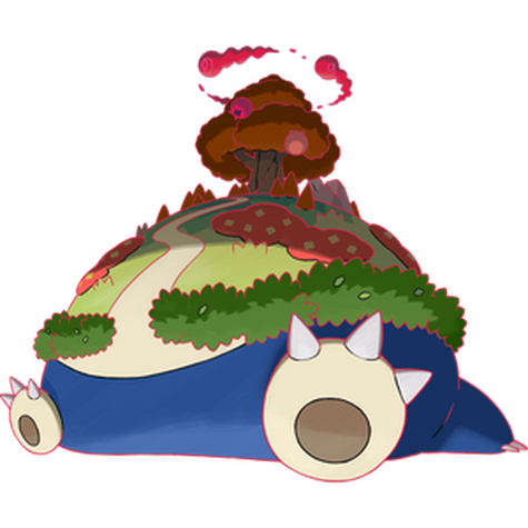 Gigantamax Snorlax shiny artwork