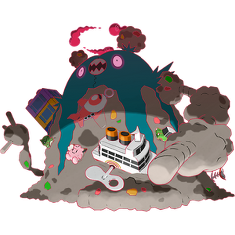 Gigantamax Garbodor shiny artwork
