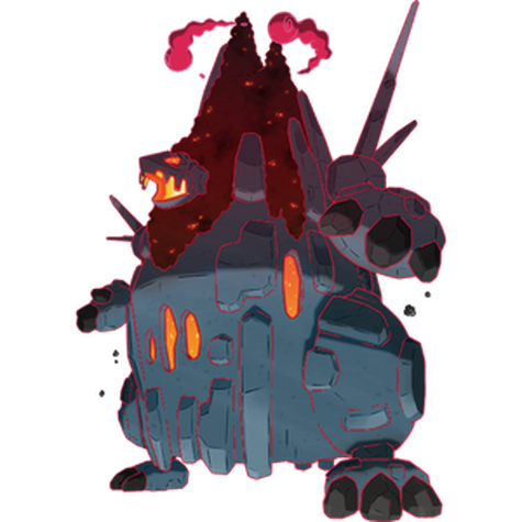 Gigantamax Coalossal shiny artwork