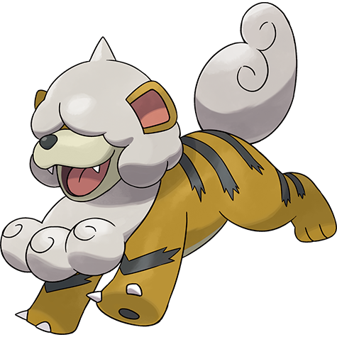 Hisuian Growlithe shiny artwork
