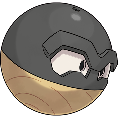 Hisuian Voltorb shiny artwork