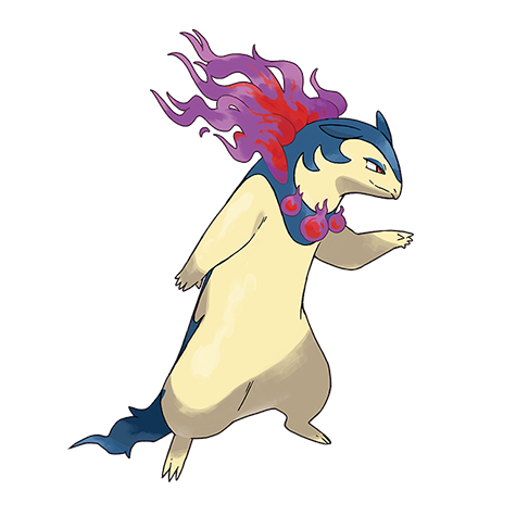 Hisuian Typhlosion shiny artwork
