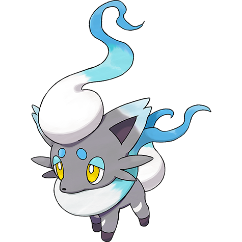 Hisuian Zorua shiny artwork