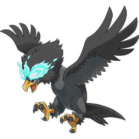 Hisuian Braviary shiny artwork