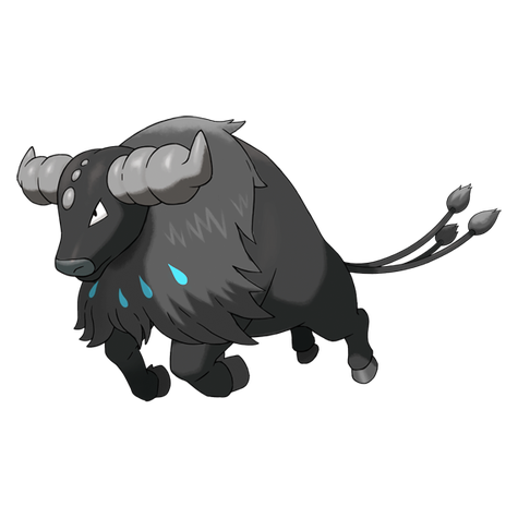 Paldean Tauros (Aqua Breed) shiny artwork