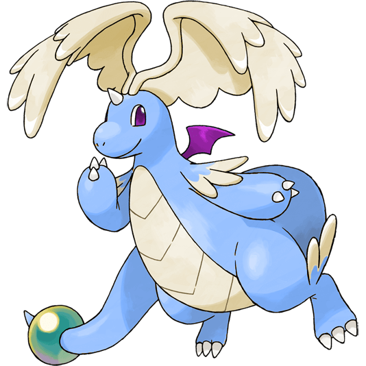 Mega Dragonite shiny artwork