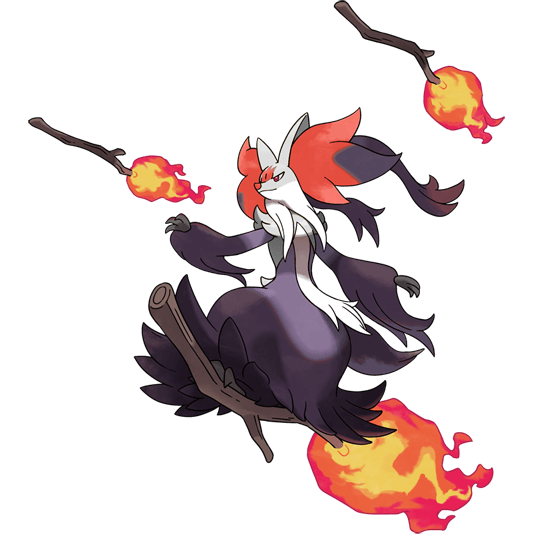 Mega Delphox shiny artwork