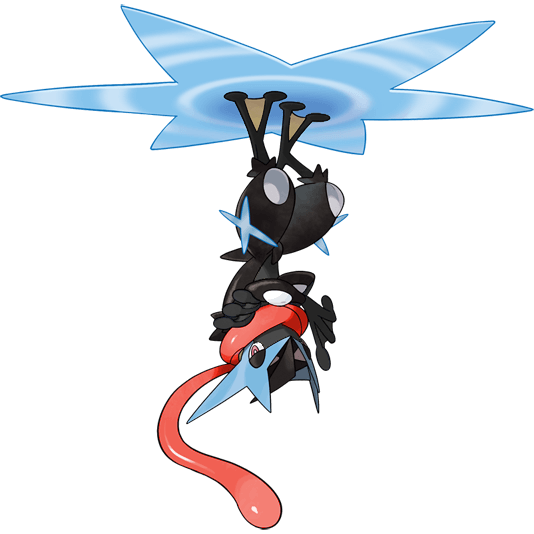 Mega Greninja shiny artwork
