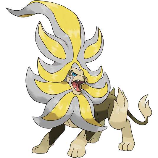 Mega Pyroar shiny artwork